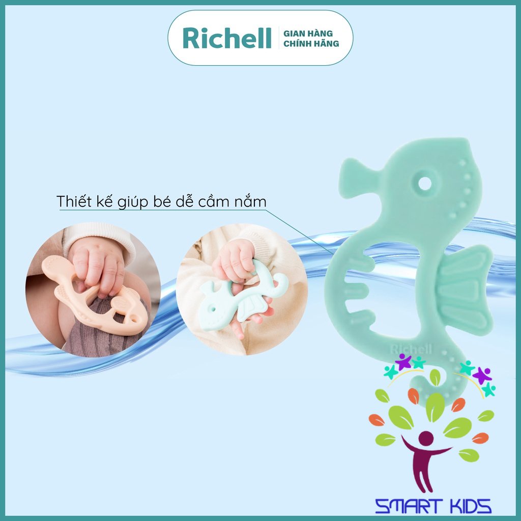 Gặm nướu silicone nguyên khối Richell Nhật Bản
