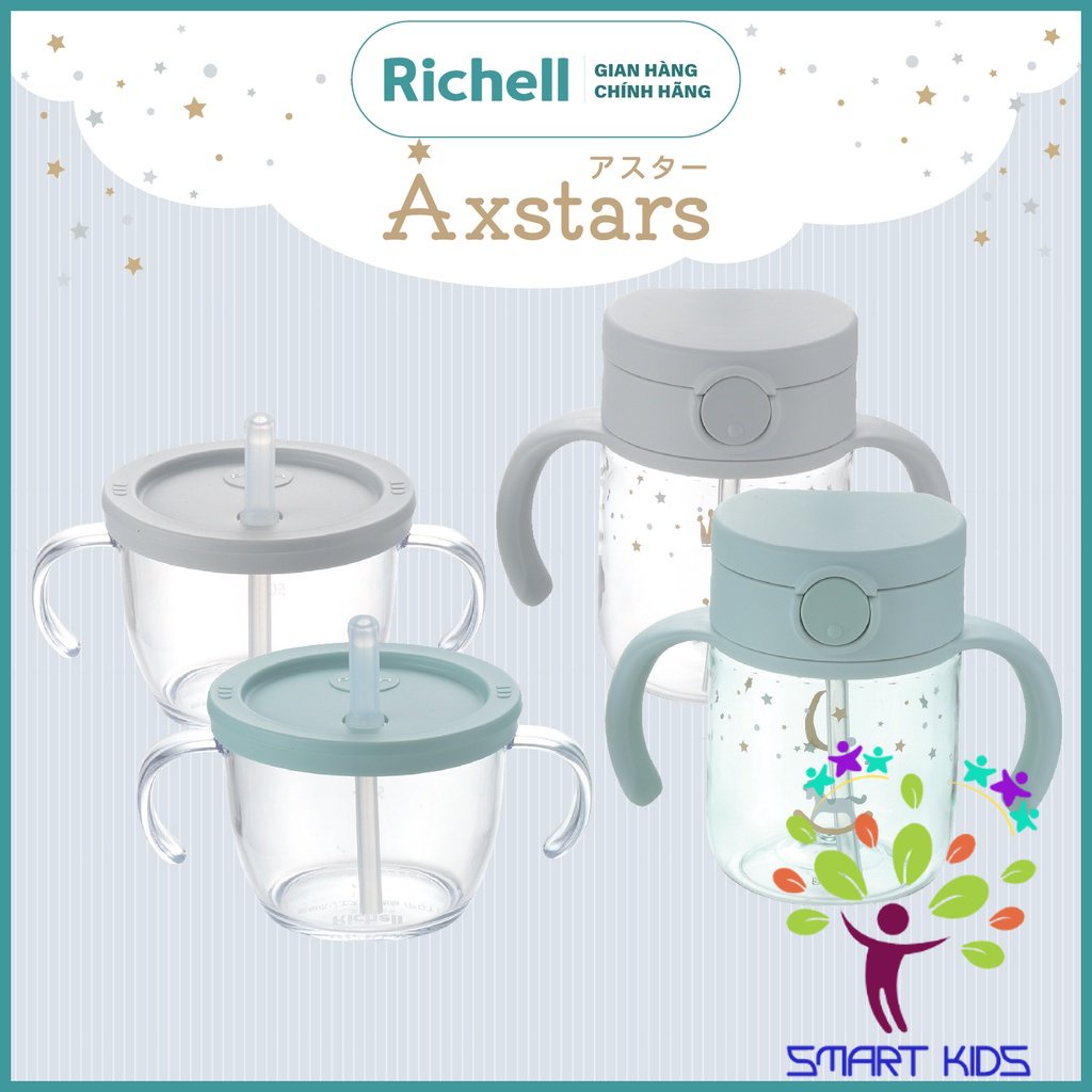 BỘ CỐC TẬP UỐNG VÀ BÌNH ỐNG HÚT AXSTARS RICHELL