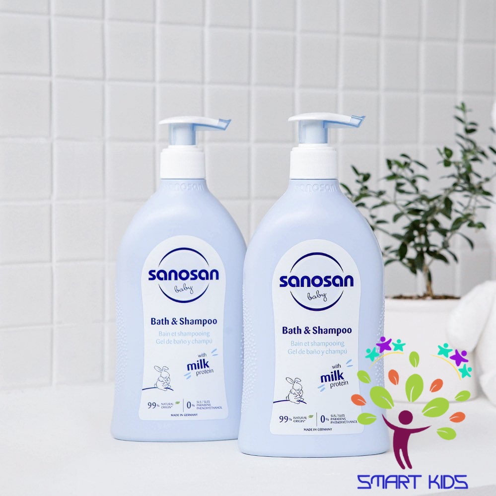 Sữa tắm gội Baby chiết xuất Olive hữu cơ Sanosan
