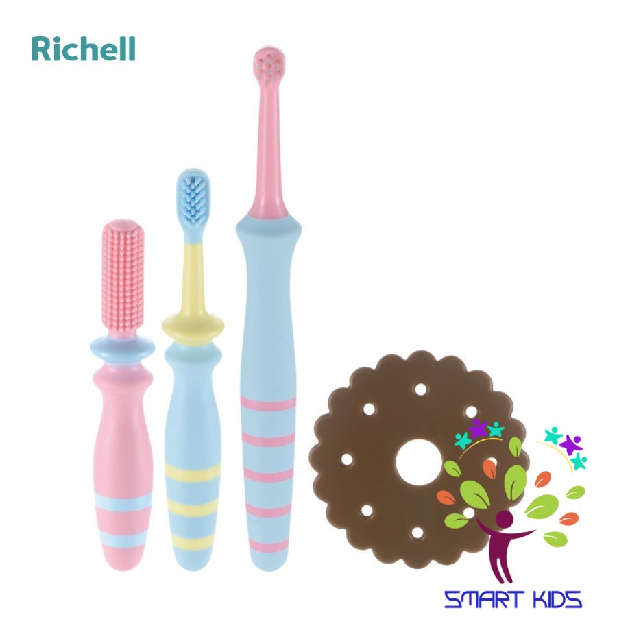 Bộ Bàn Chải 3 Bước T.l.i Richell (từ 6 Tháng) RC20116