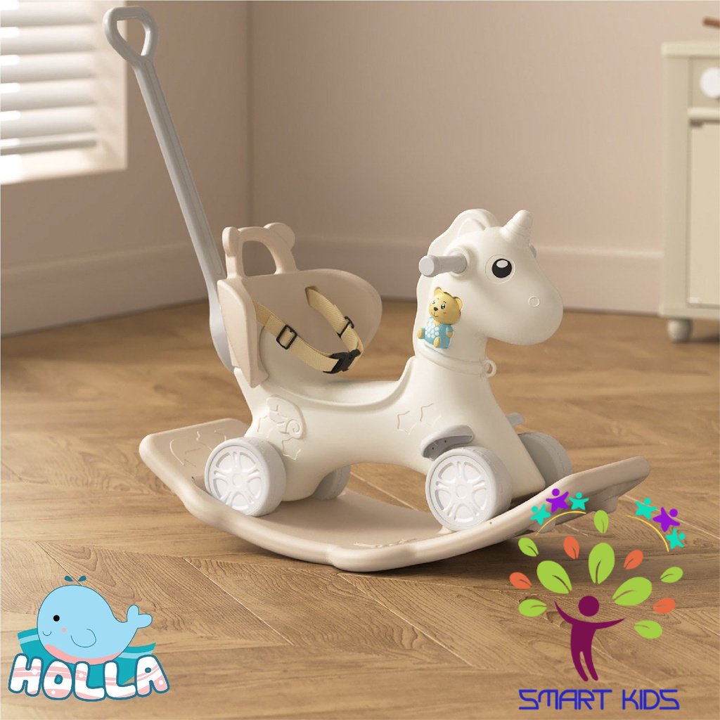 Quây Tuần Lộc Holla - Quây Full gồm Quây,xích đu,cầu trượt,ngựa HL-08199