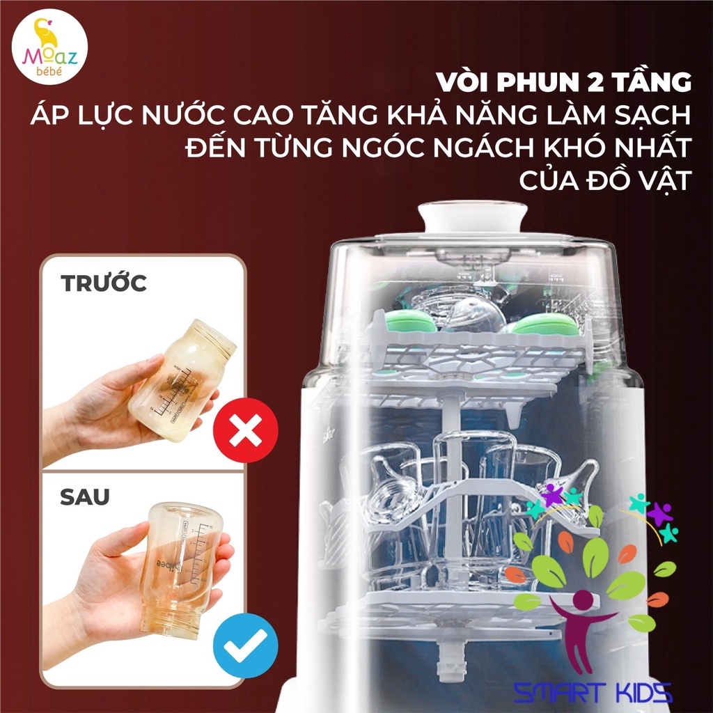 Máy rửa bình sữa Moaz Bebe MB-064