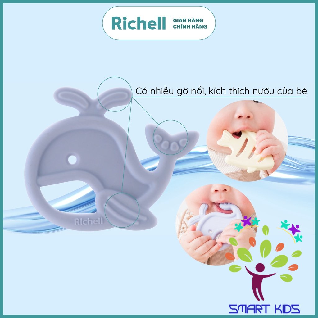 Gặm nướu silicone nguyên khối Richell Nhật Bản