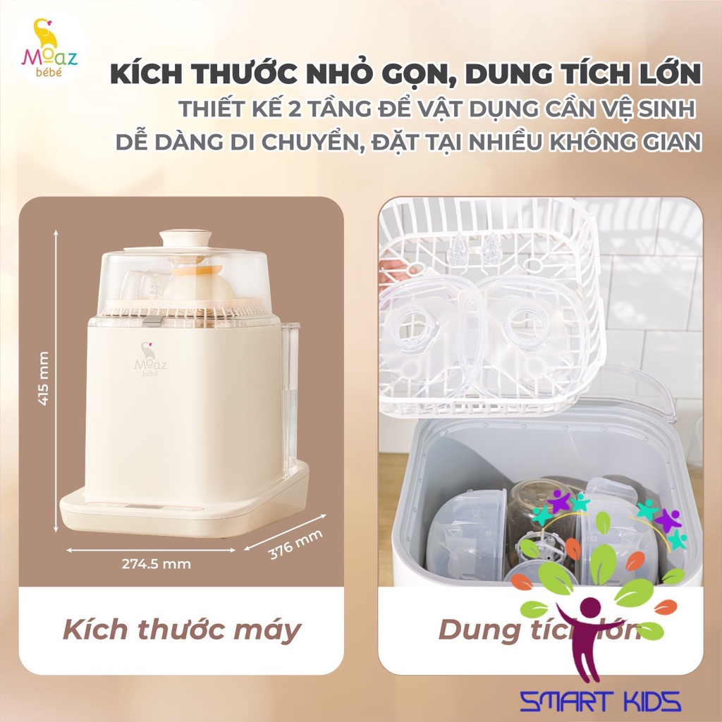 Máy rửa bình sữa Moaz Bebe MB-064