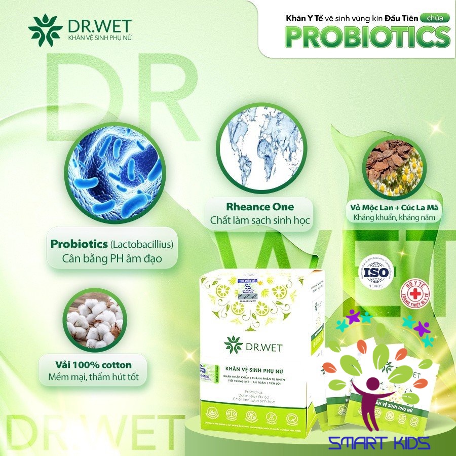 Khăn Vệ Sinh Phụ Nữ DR.Wet Sản Phẩm Mới Dr Papie