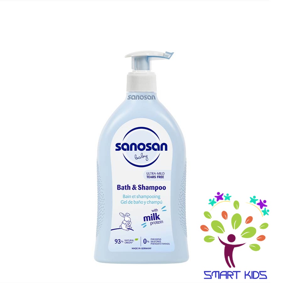 Sữa tắm gội Baby chiết xuất Olive hữu cơ Sanosan