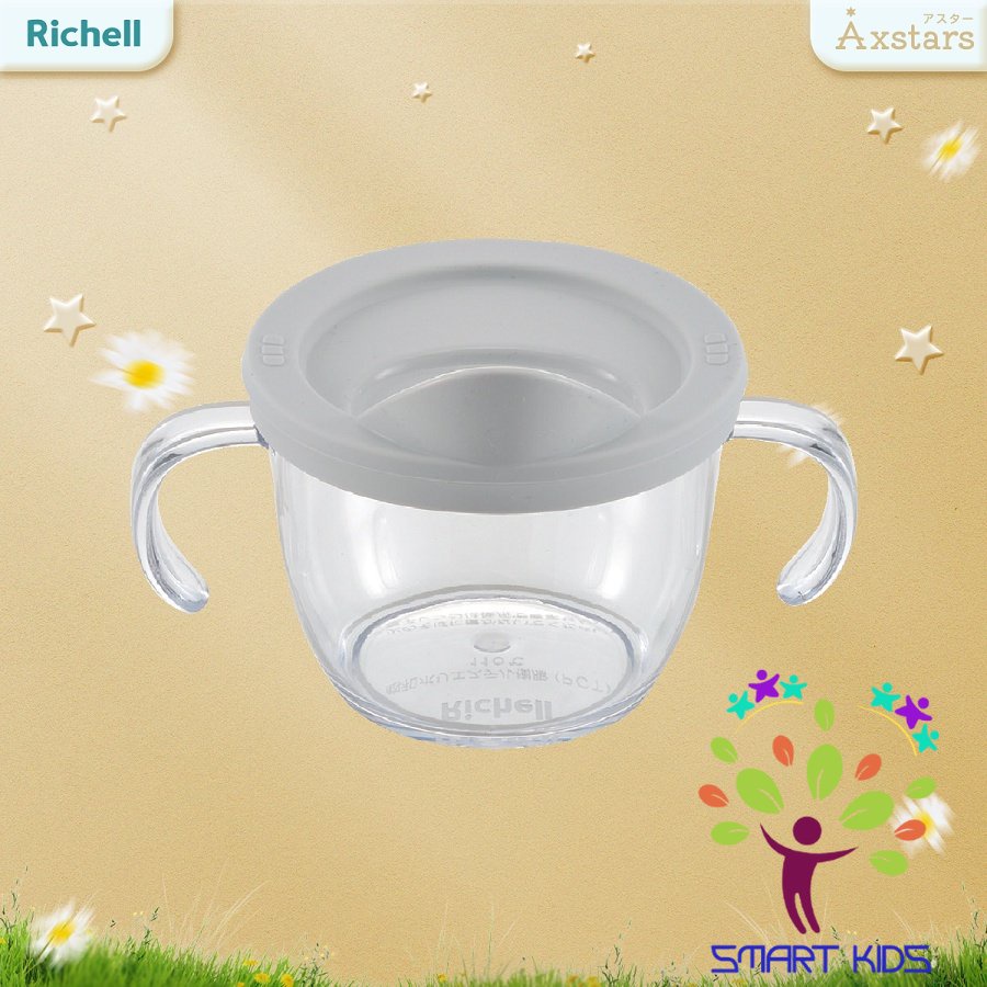 Cốc tập uống trực tiếp AXSTARS Richell Nhật Bản chống sặc cho bé từ 7 tháng