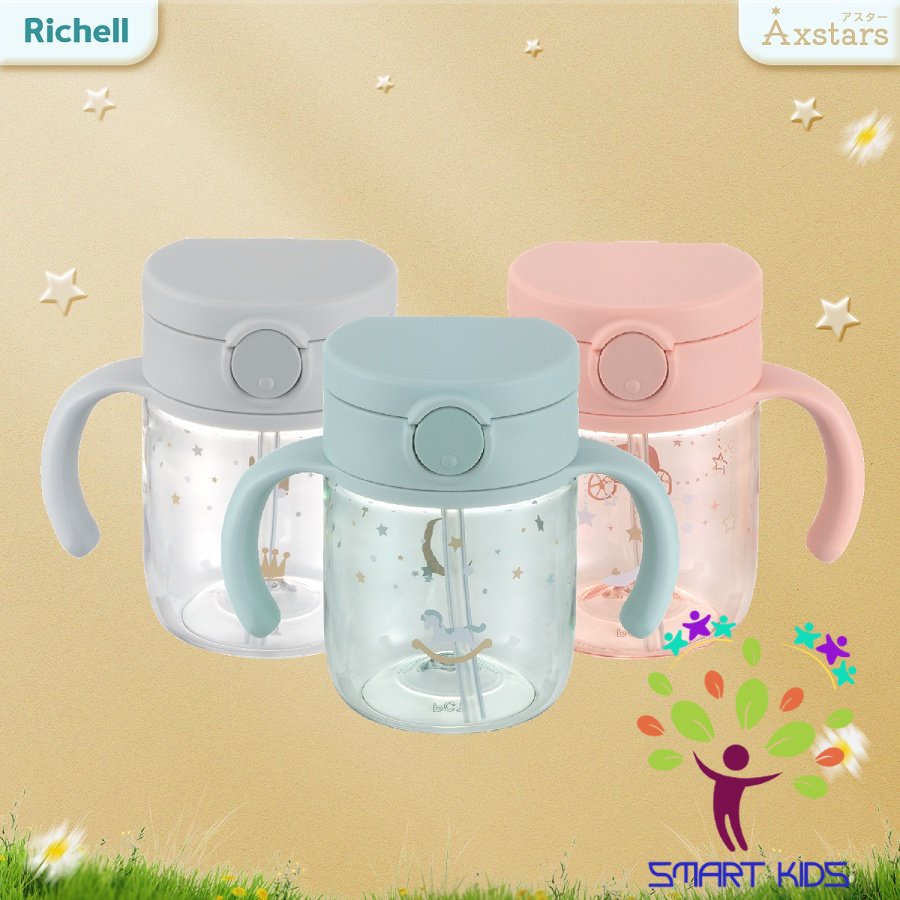 Bình Ống hút AXSTARS Richell Nhật Bản cho bé từ 6 tháng