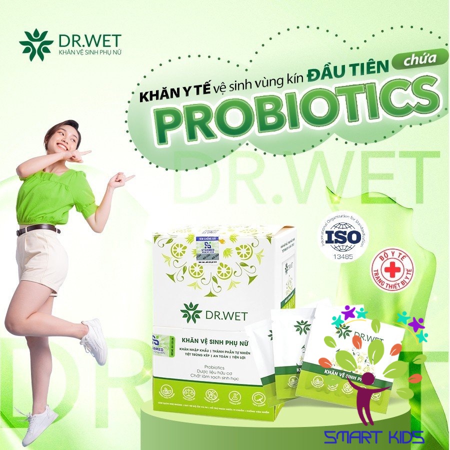 Khăn Vệ Sinh Phụ Nữ DR.Wet Sản Phẩm Mới Dr Papie