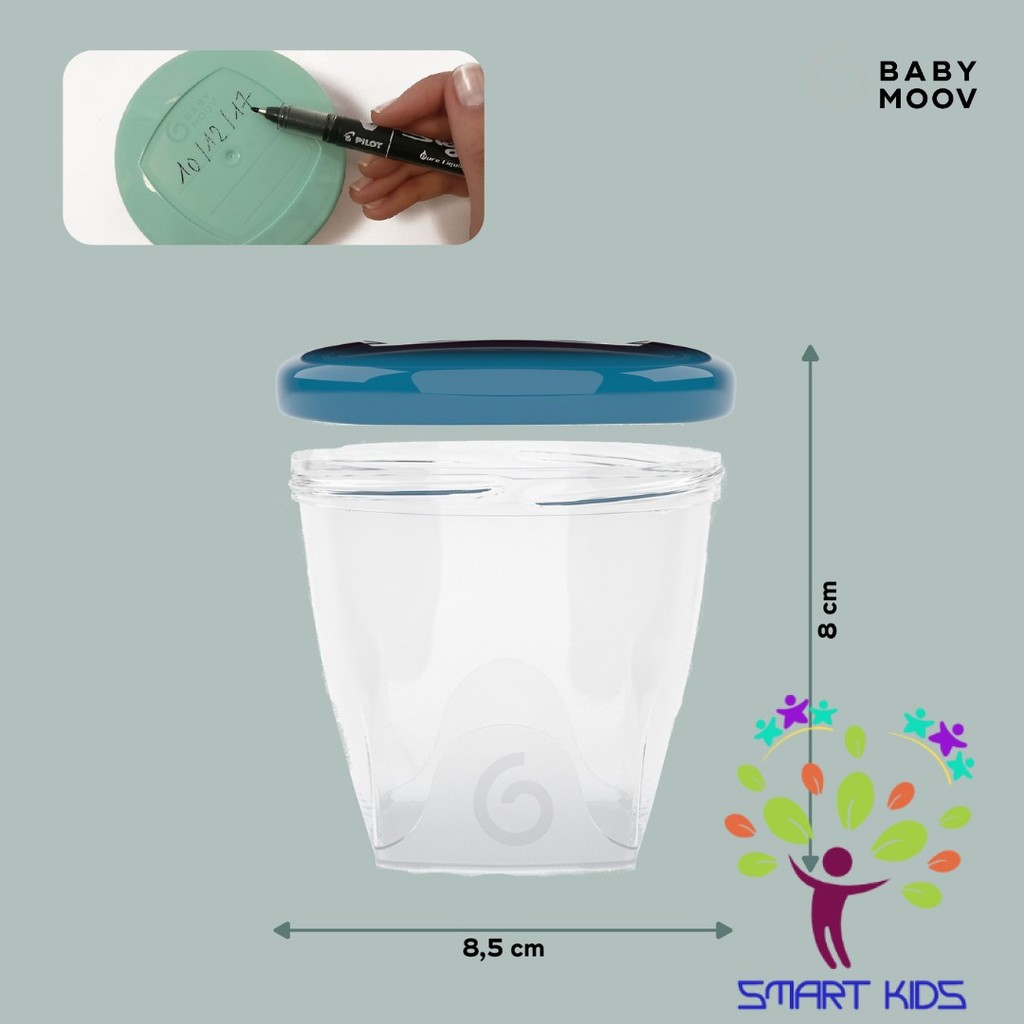 Bộ 6 Hũ Đựng Thực Phẩm Bằng Nhựa Babymoov (250ml)