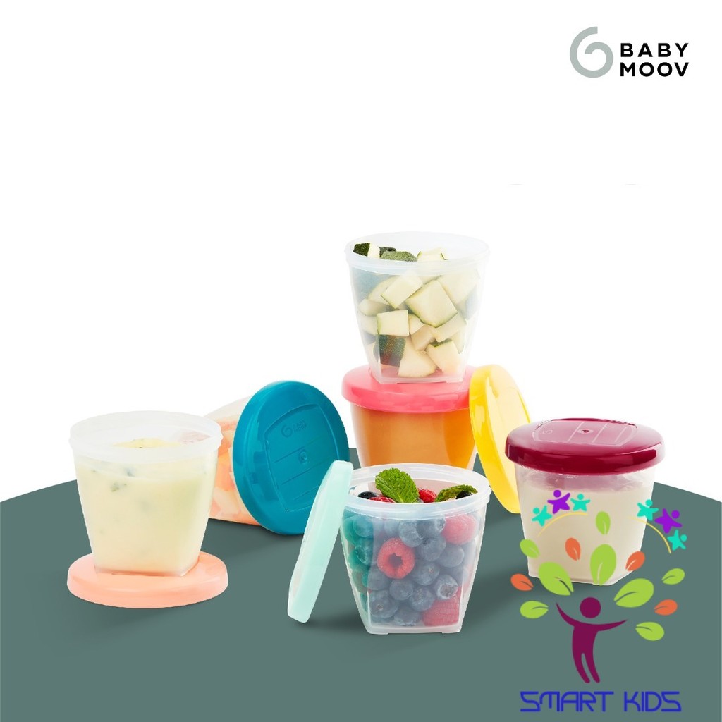 Bộ 6 Hũ Đựng Thực Phẩm Bằng Nhựa Babymoov (250ml)