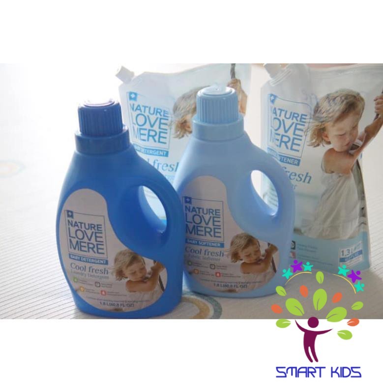 Nước xả Nature Love Mere hương lá bạch đàn Cool Fresh chai 1.8L/ túi 1.3L