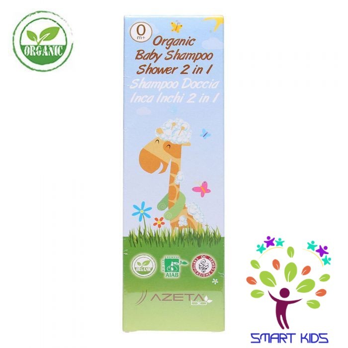 Dầu Tắm Gội Organic 2 In 1 AZETAbio Cho Bé Sơ Sinh 200ml