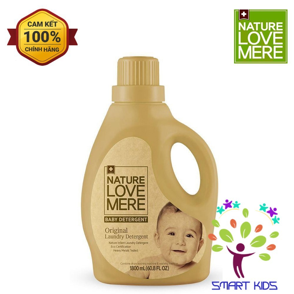 Nước giặt Nature Love Mere hương Original chai 1.8L/ túi 1.3L