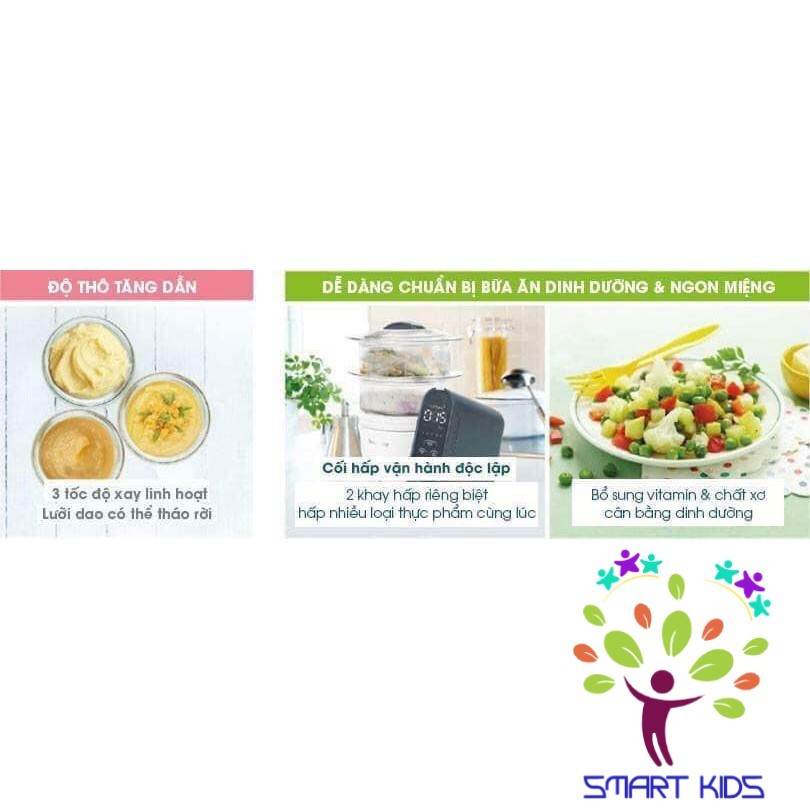 MÁY XAY HẤP ĐA NĂNG NUTRIBABY 5IN1 PLUS BABYMOOV