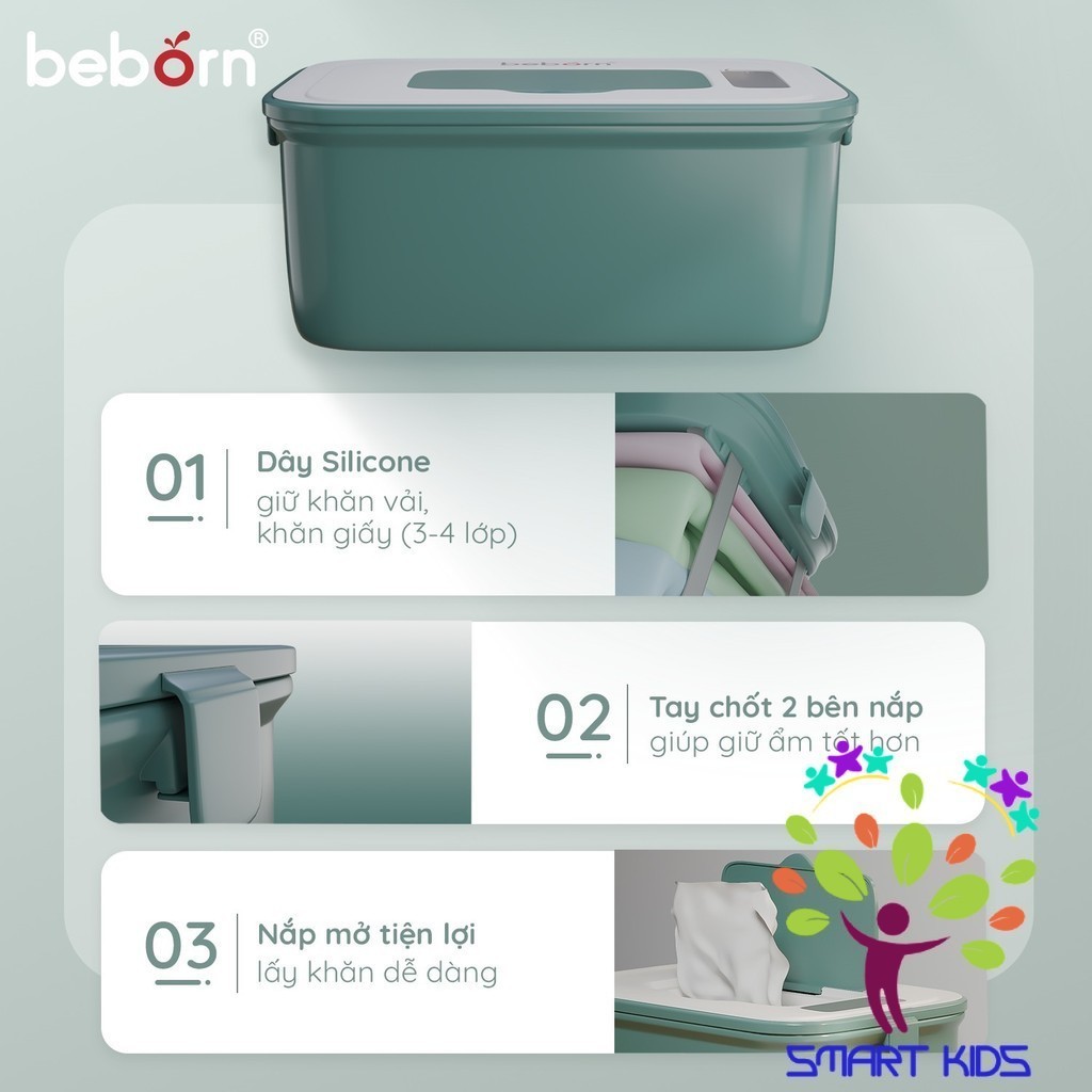 Máy ủ ấm Khăn ướt Cho Bé Beborn Caldo 1 WW01RS