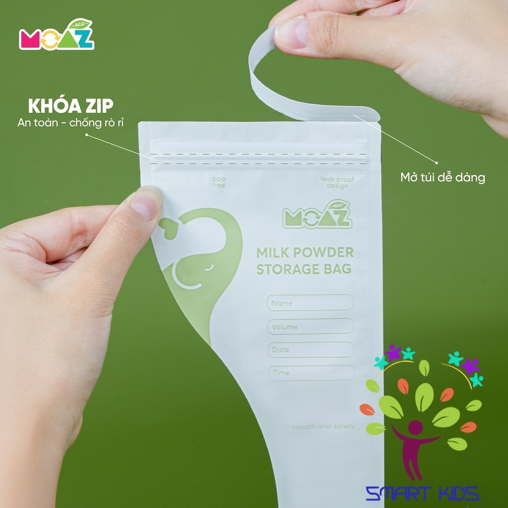 Túi Trữ Sữa Bột Moaz Eco Sản Phẩm Mới Của Moaz Bebe Hộp 30c