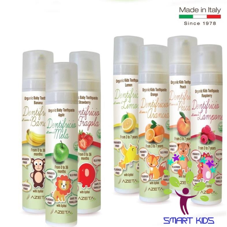 Gel Đánh Răng Hữu Cơ Azetabio Cho Bé Từ Sơ Sinh - 7 Tuổi