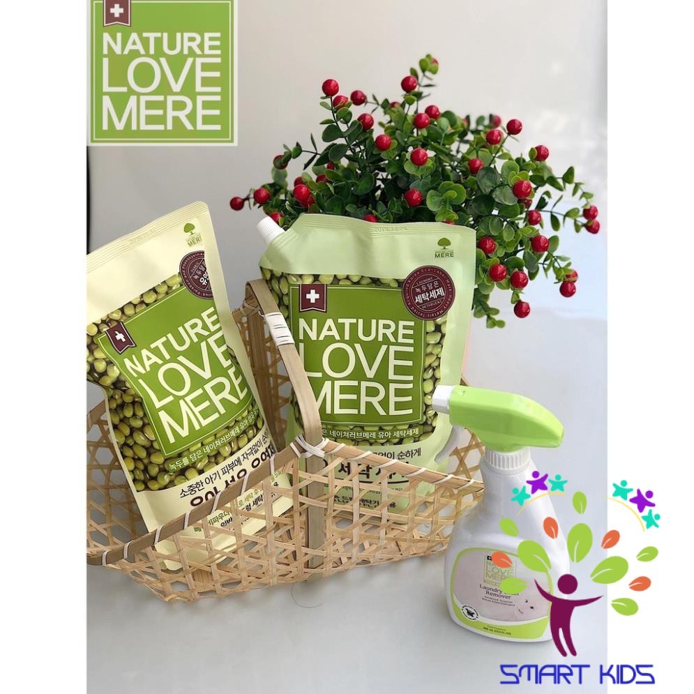 Nước xả Nature Love Mere hương đậu xanh Mungbean chai 1.8L/ túi 1.3L