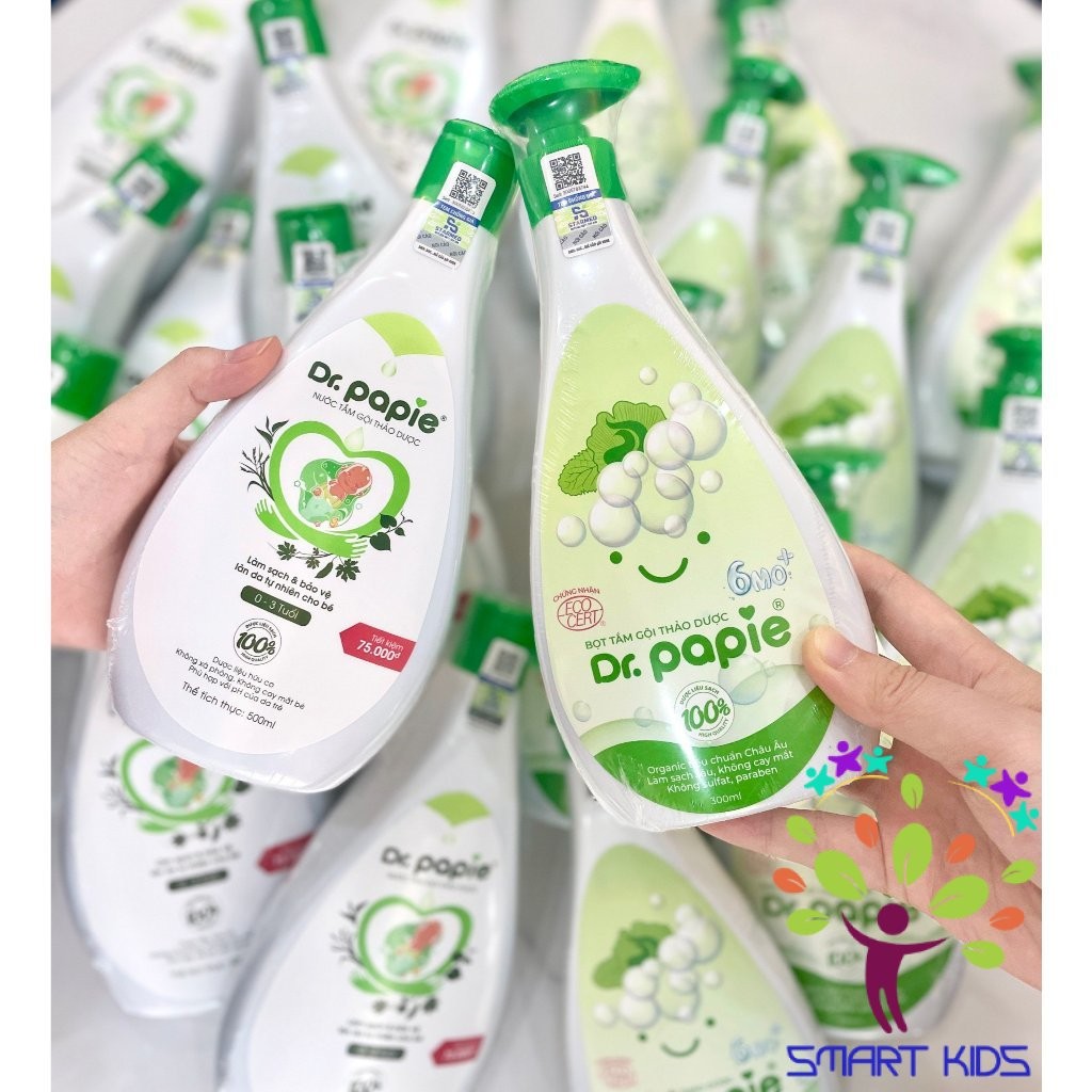 Nước Tắm Thảo Dược Dr Papie Cho Bé Giúp Ngăn Ngừa Và Giảm Các Vấn Đề Về Da
