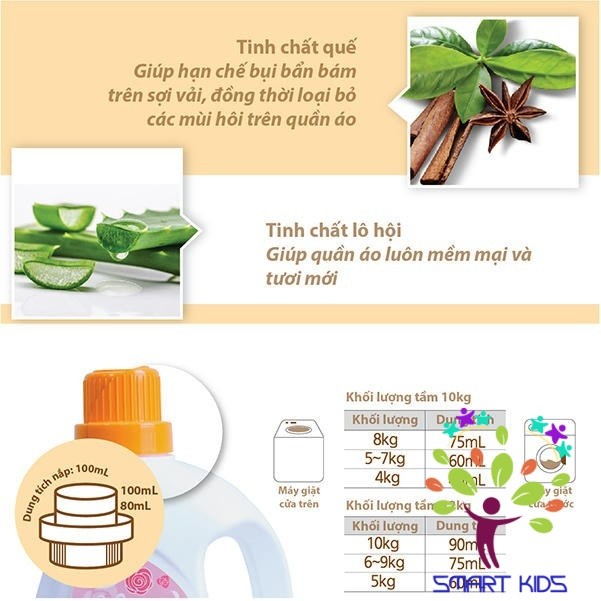 Nước Giặt Xả Hương Phấn, Hoa Hồng wesser 3 Lít