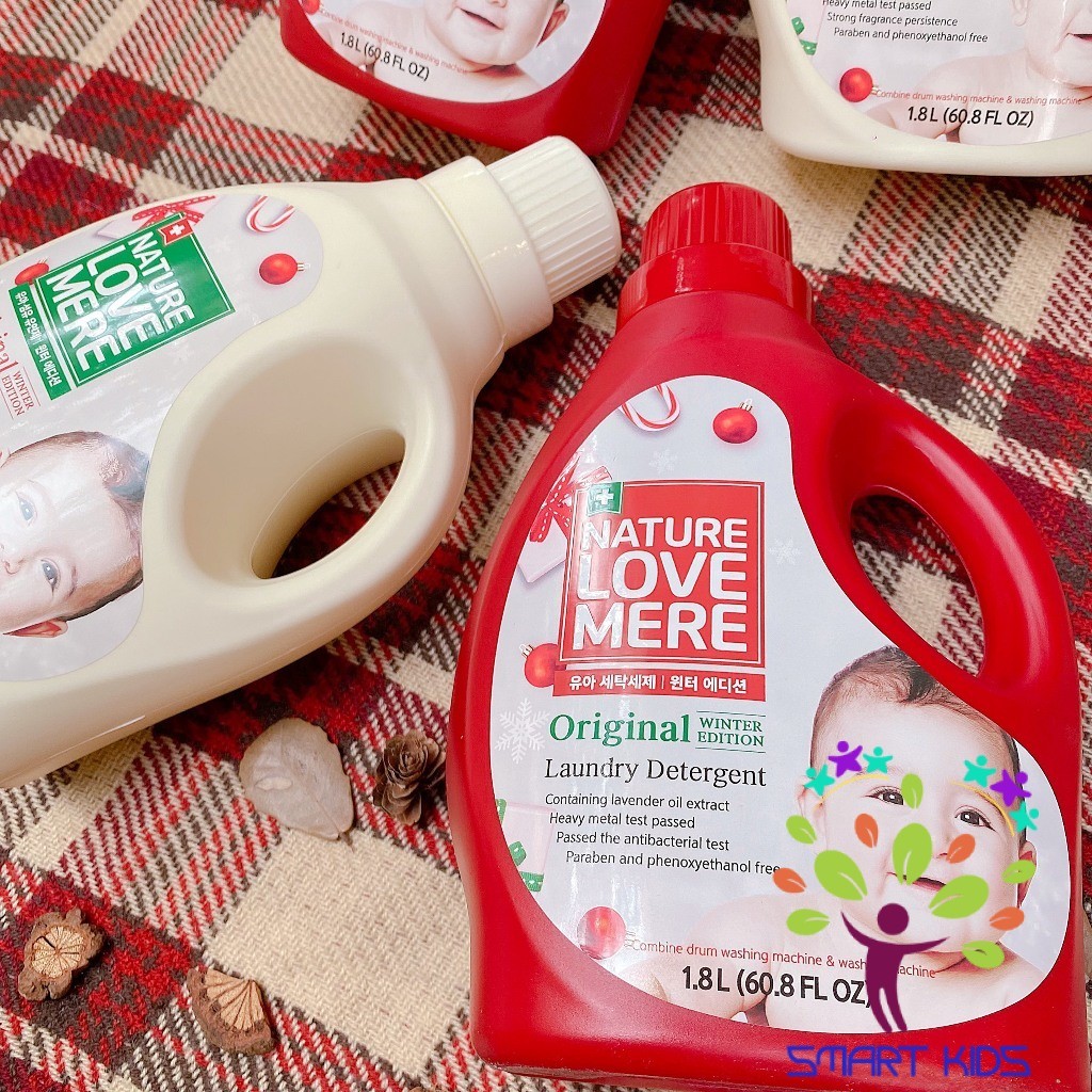 Nước giặt Nature Love Mere hương Original chai 1.8L/ túi 1.3L