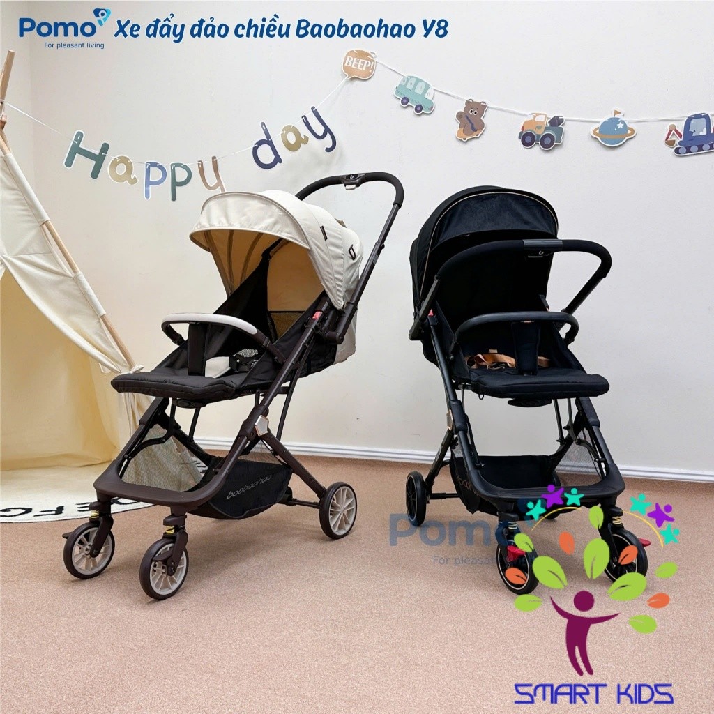 Xe đẩy 2 chiều du lịch gấp gọn BAOBAOHAO Y8