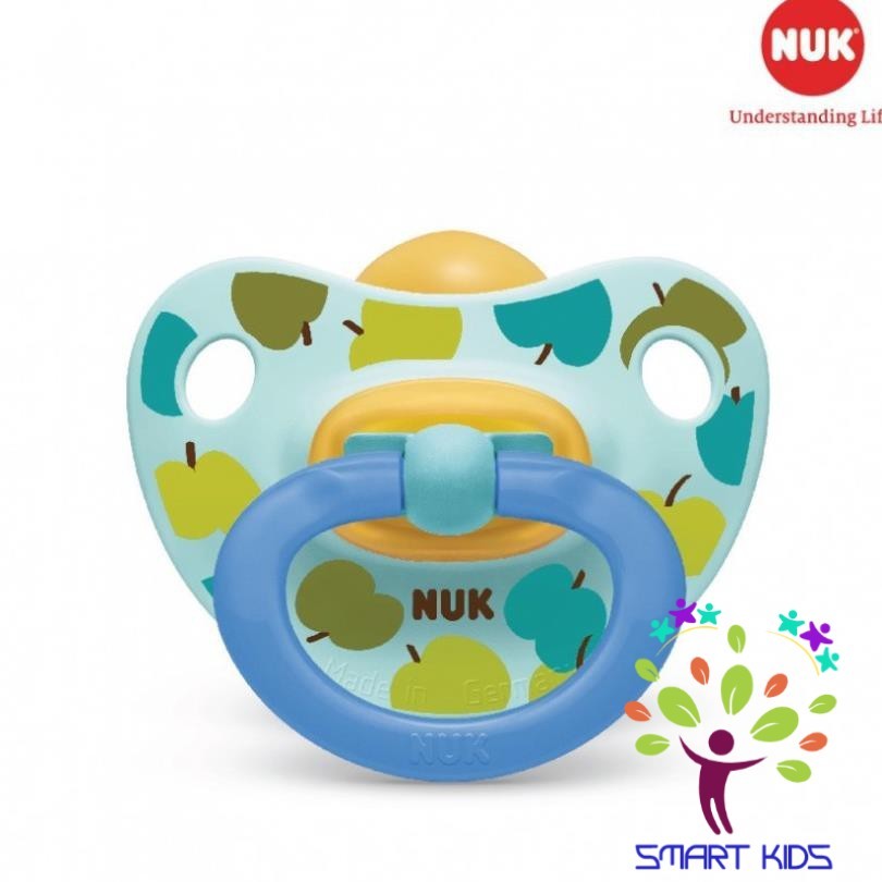Bộ 2 ti giả NUK cao su Happykids 0-6m , 6-18m