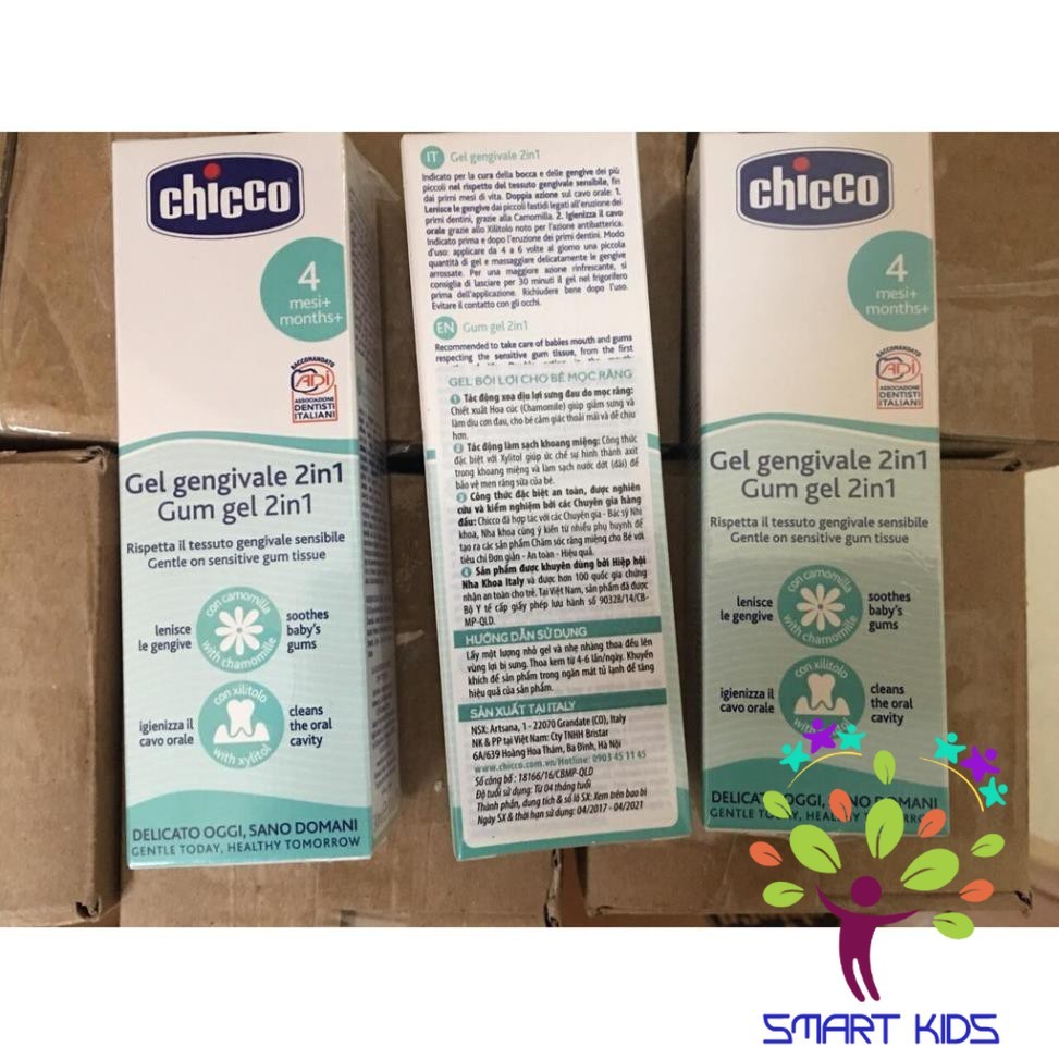 Gel bôi lợi cho bé chuẩn bị mọc răng Chicco