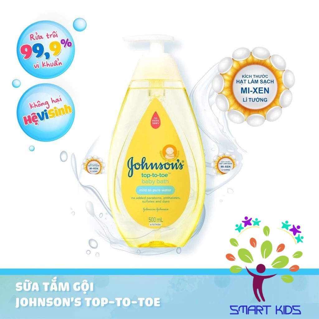 Sữa Tắm Gội Toàn Thân Johnson's TOP TO TOE 100ml/200ml/500ml