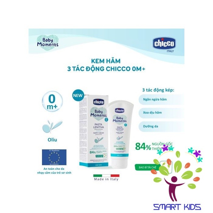 Kem Hăm 3 Tác Động Chicco 0m+ 100ml