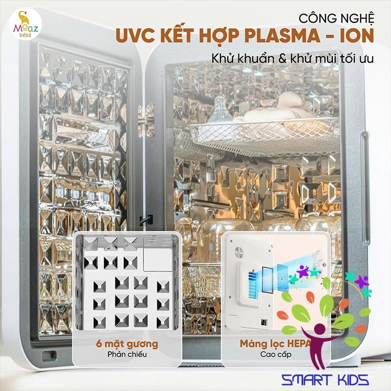 Máy tiệt trùng sấy khô UVC PLASMA ION Moaz BéBé MB-113