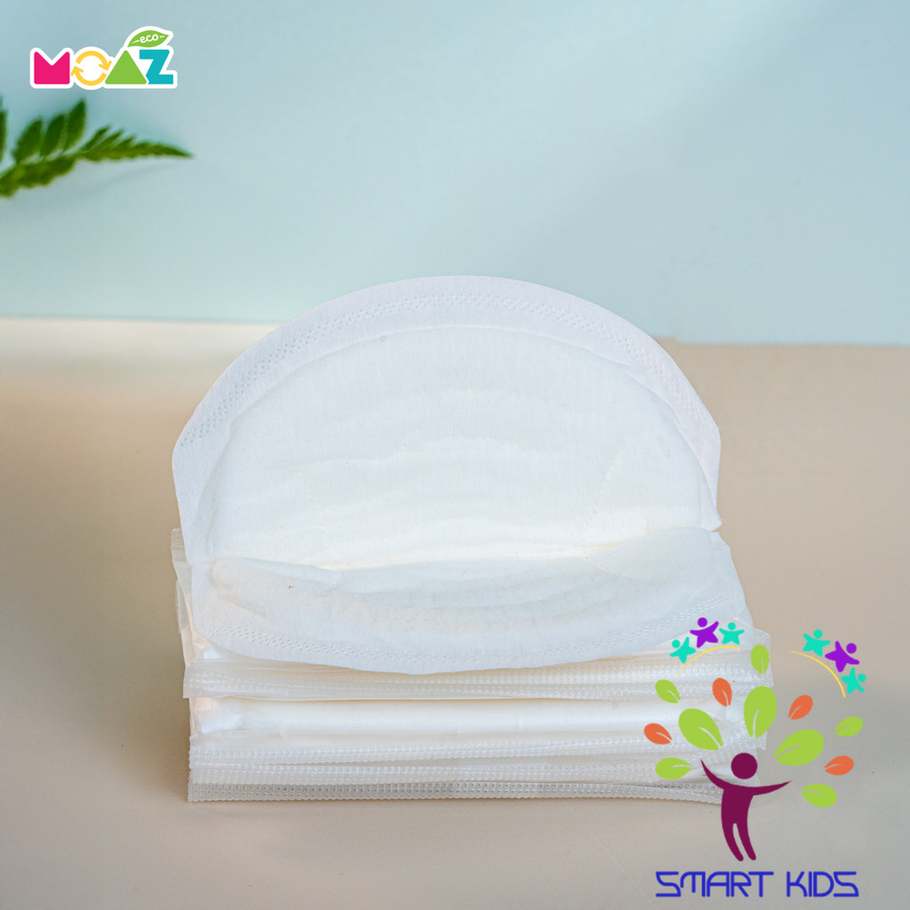 MIẾNG LÓT THẤM SỮA MOAZ ECO Hộp 60 Cái Và 120 Cái Sản Phẩm Mới Của Moaz Bebe