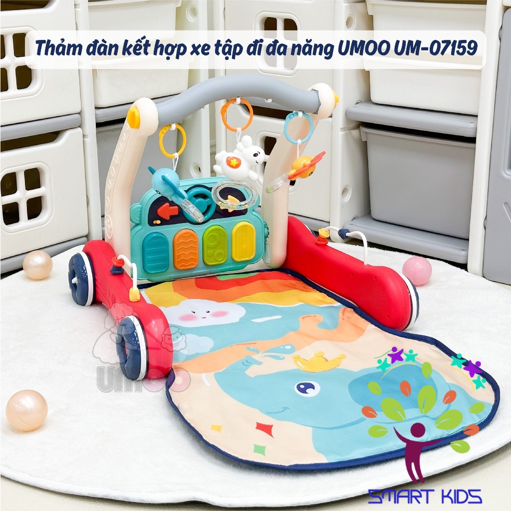 Thảm đàn kết hợp xe tập đi 2in1 Umoo UM-07159