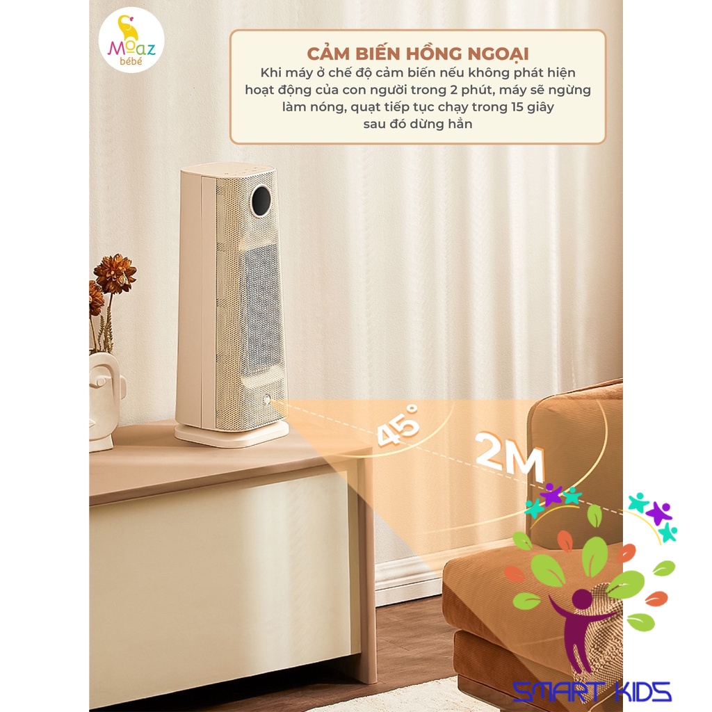 Máy sưởi điện đa năng PTC Moaz BéBé MB-077