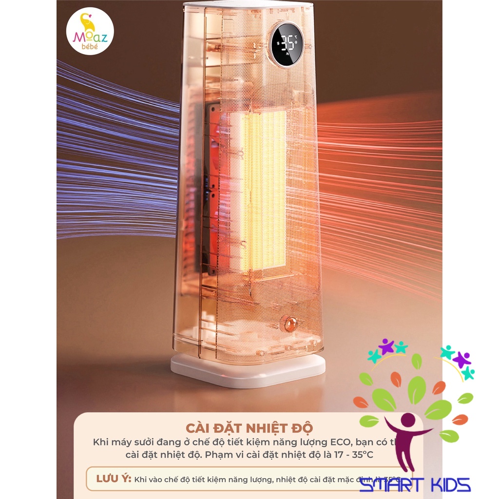 Máy sưởi điện đa năng PTC Moaz BéBé MB-077