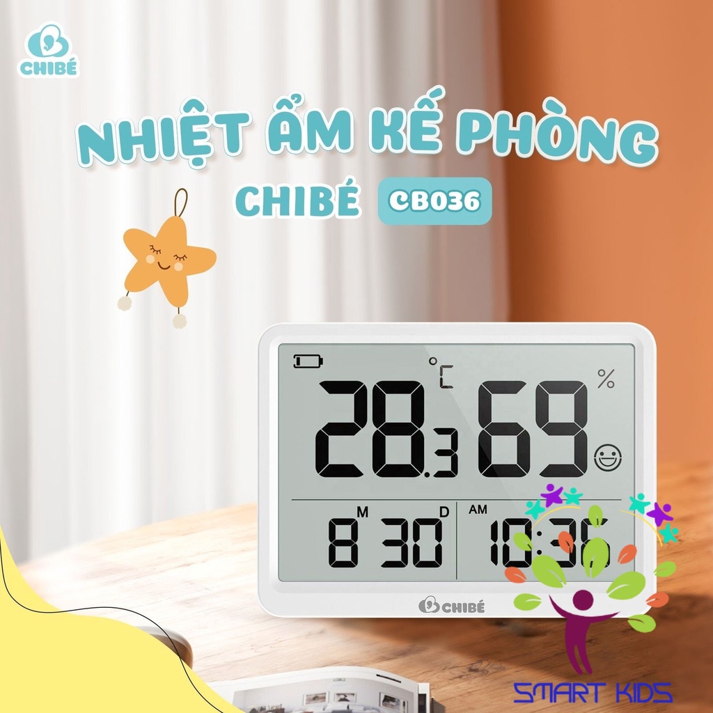 Nhiệt  ẩm kế phòng CHIBÉ CB036