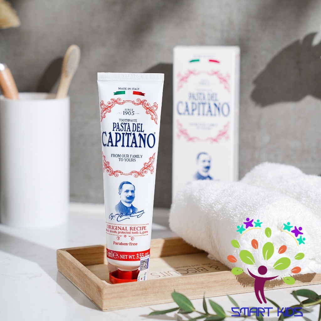 Kem đánh răng công thức cơ bản Pasta del Capitano 1905 Original Recipe Toothpaste