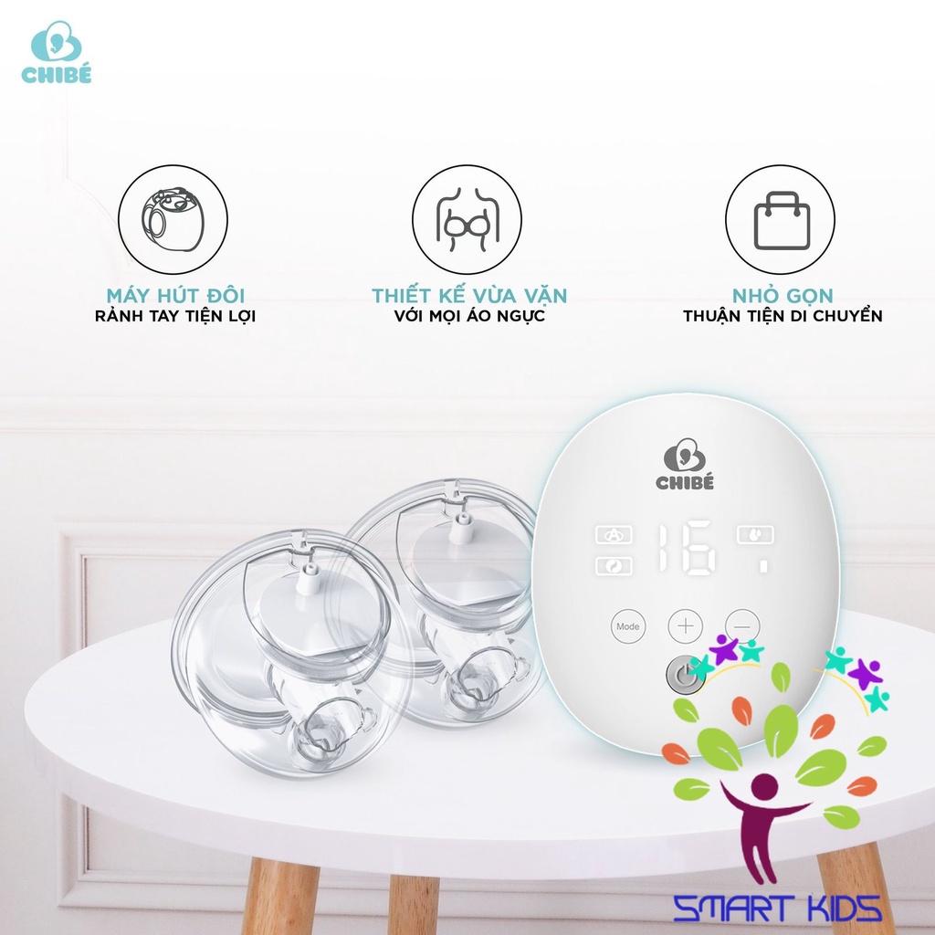 Máy hút sữa điện đôi rảnh tay CHIBÉ CB010