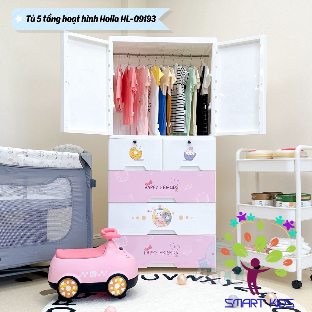 Tủ 5 Tầng Hoạt Hình Holla HL-09193
