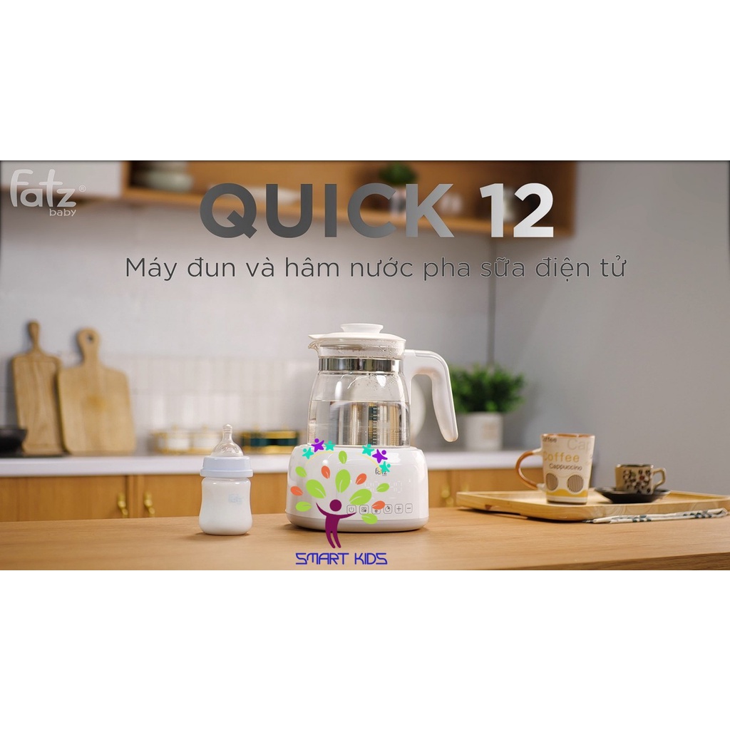 MÁY ĐUN NƯỚC VÀ HÂM NƯỚC PHA SỮA ĐIỆN TỬ QUICK 12 FATZBABY - FB3503HB