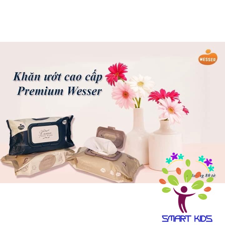 Khăn Ướt Cao Cấp Wesser 80 Tờ 72 Tờ