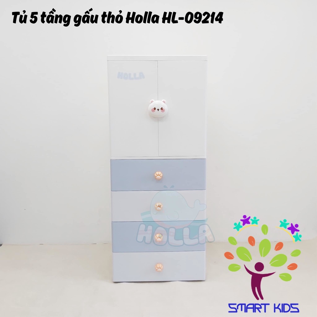 Tủ 5 Tầng Gấu Thỏ Holla HL-09214