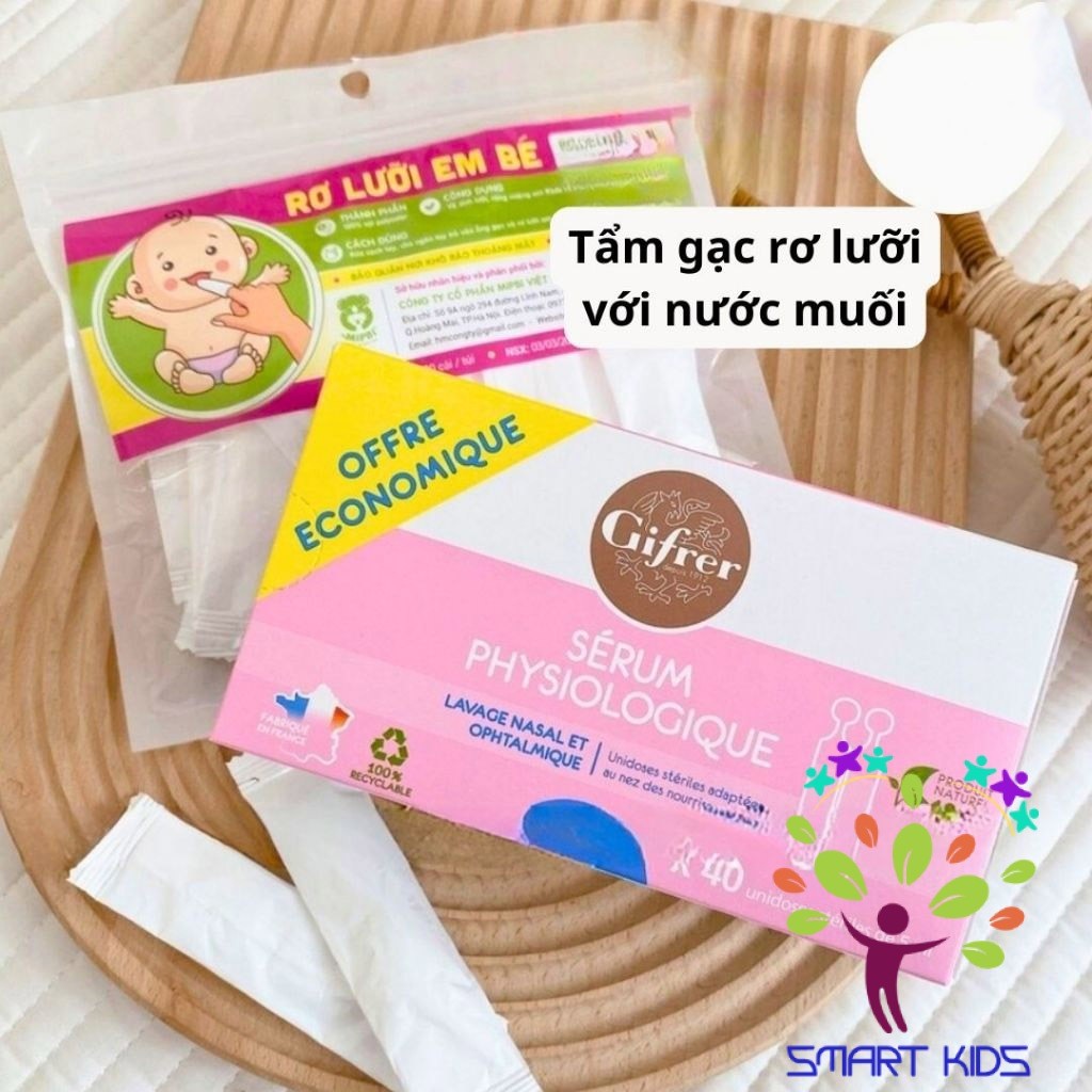 Gạc Rơ Lưỡi Khô Mipbi Túi 30 Chiếc An Toàn Cho Bé Sơ Sinh