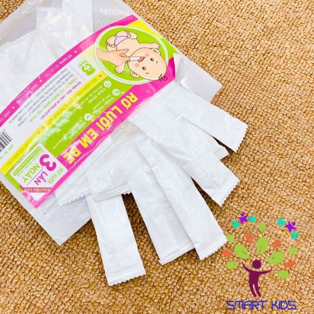 Gạc Rơ Lưỡi Khô Mipbi Túi 30 Chiếc An Toàn Cho Bé Sơ Sinh