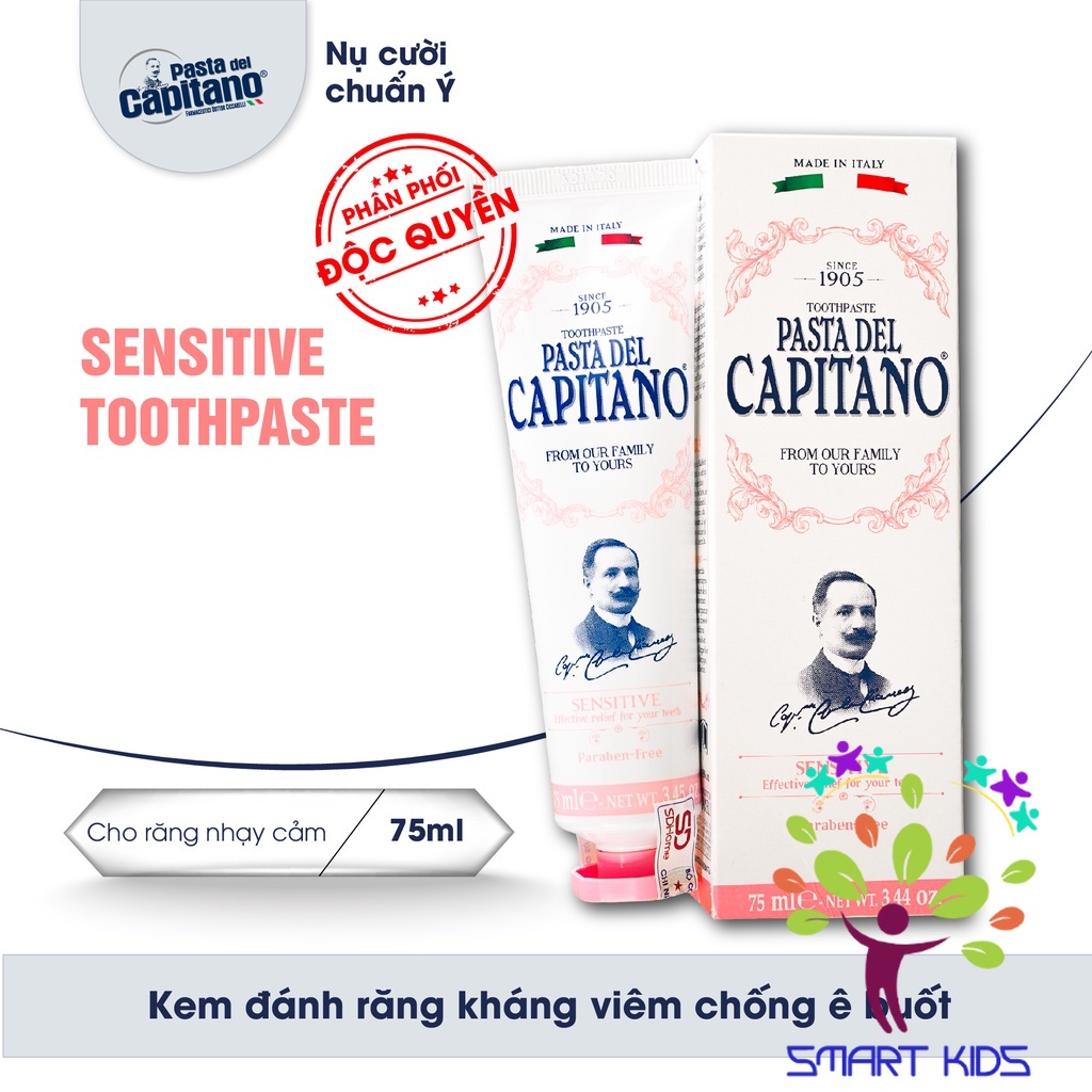Kem đánh răng chống ê buốt cho răng nhạy cảm Pasta del Capitano 1905 Sensitive Toothpaste