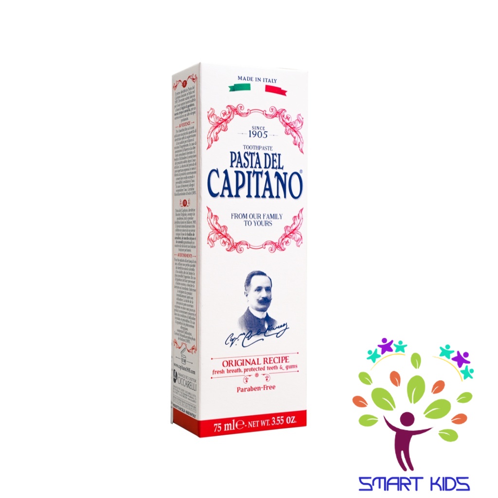 Kem đánh răng công thức cơ bản Pasta del Capitano 1905 Original Recipe Toothpaste