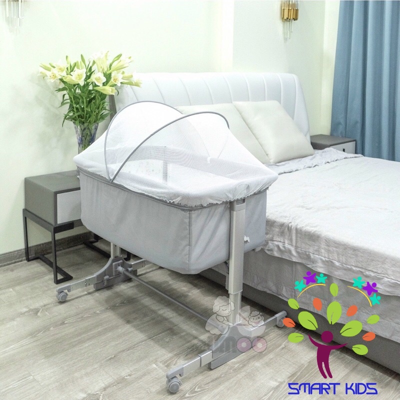 Cũi Vải Cho Bé Chân Cao Umoo UM-08109