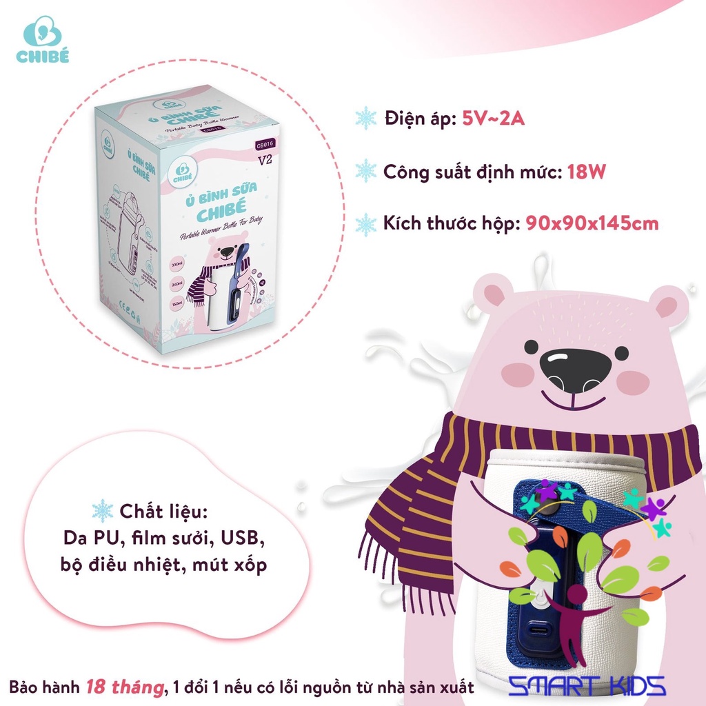 Ủ Bình Sữa Di DộngCHIBÉ CB016 (V2)