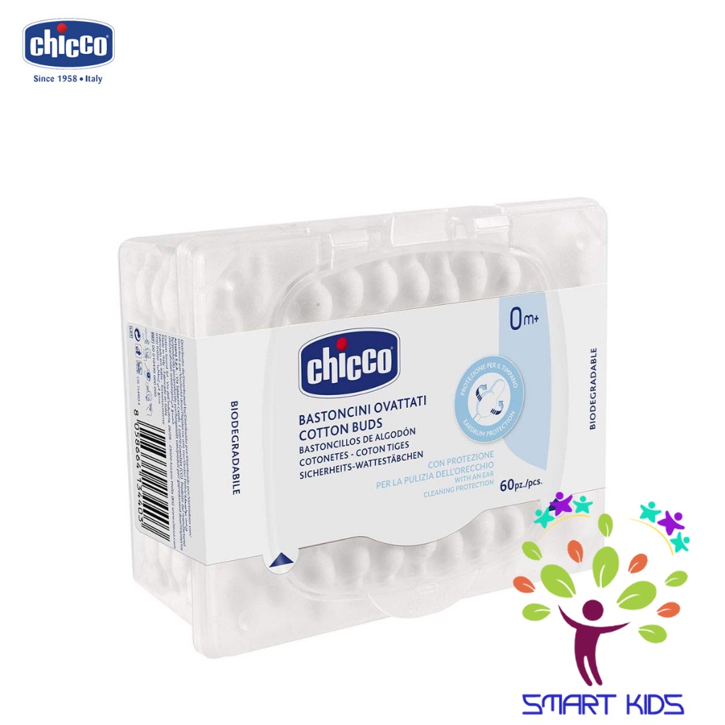 Tăm bông hồ lô cho trẻ sơ sinh Chicco 0M+